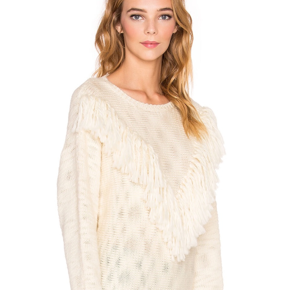 NEW Trina Turk Lilee Fringe Sweater XS